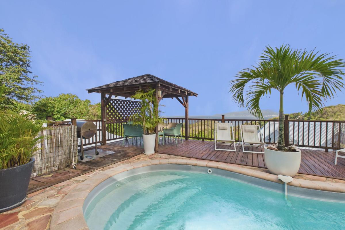 Location villa 5 personnes - carbet barbecue